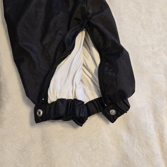 Turnpoint 90s Pants Large Nylon Joggers Black Swishy Track - Picture 7 of 14